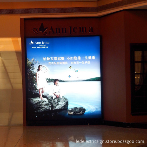 Aluminum Frame Backlit LED Signboard Advertising Display